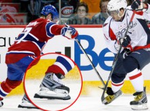 Bergeron a finalement décidé d'enlever ses putains de protège-lames.