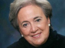 Lise Thibault en 2008, au moment ou elle prenait simultanément l'apéro à Sainte-Foy, un taxi à Montréal et un copieux repas dans les Laurentides.